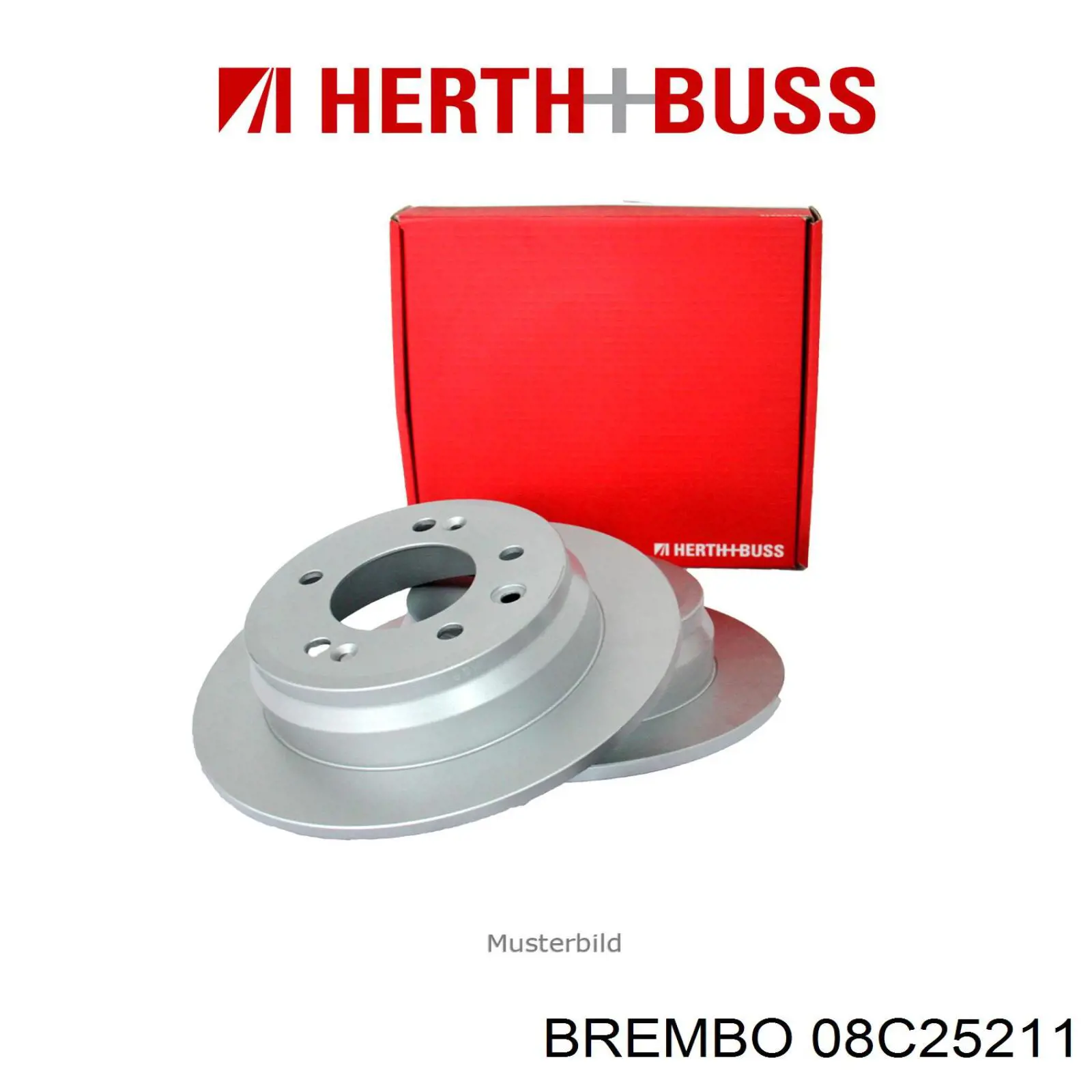 Disco de freno trasero 08C25211 Brembo