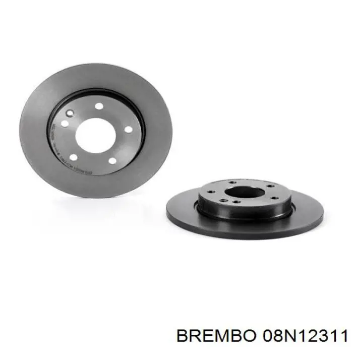 08N12311 Brembo disco de freno trasero