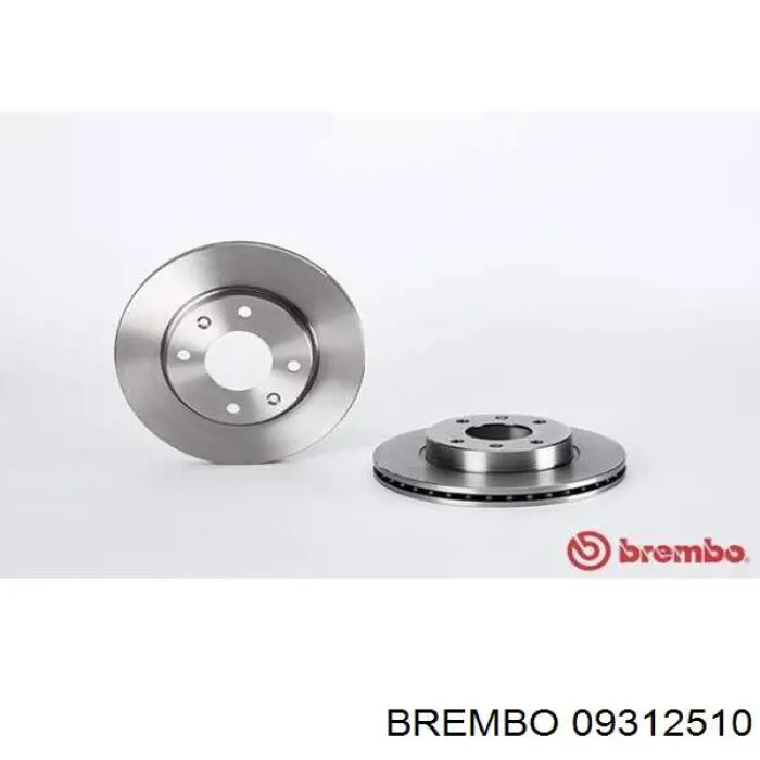 09312510 Brembo freno de disco delantero