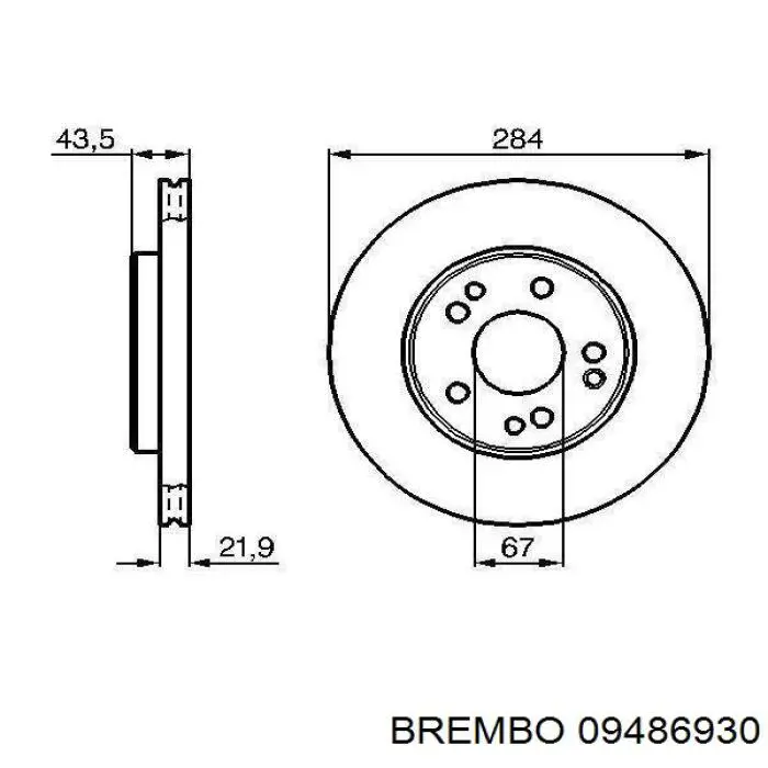 Frenos delanteros Brembo 09486930 precio, desde 32,38 EUR