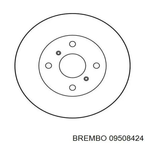 09508424 Brembo disco de freno delantero