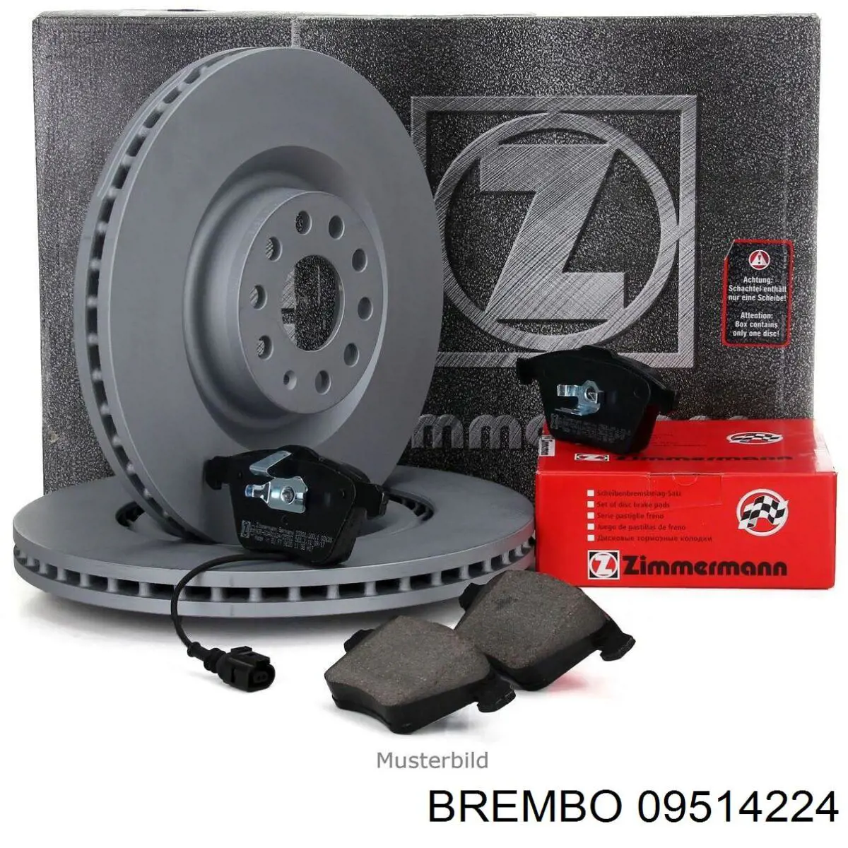 Disco de freno 09514224 Brembo
