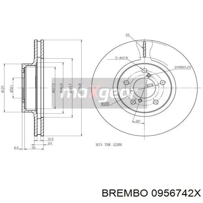 Frenos delanteros Brembo 0956742X precio, desde 35,54 EUR