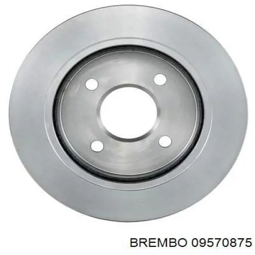 Disco de freno trasero 09570875 Brembo