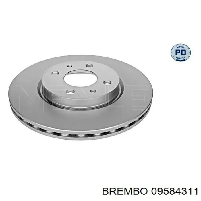Comprar 09584311 Brembo Freno de disco delantero