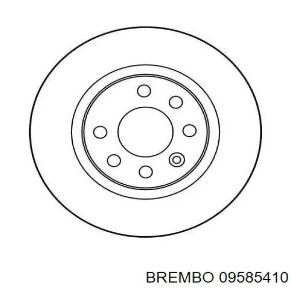 09585410 Brembo disco de freno delantero
