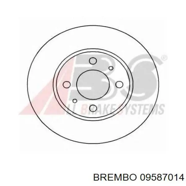 Disco de freno 09587014 Brembo