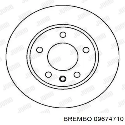Comprar 09674710 Brembo Freno de disco delantero