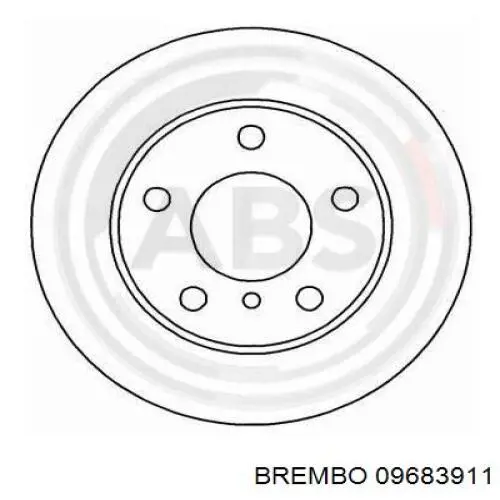 09.6839.11 Brembo freno de disco delantero