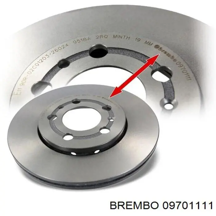 Comprar 09701111 Brembo Freno de disco delantero