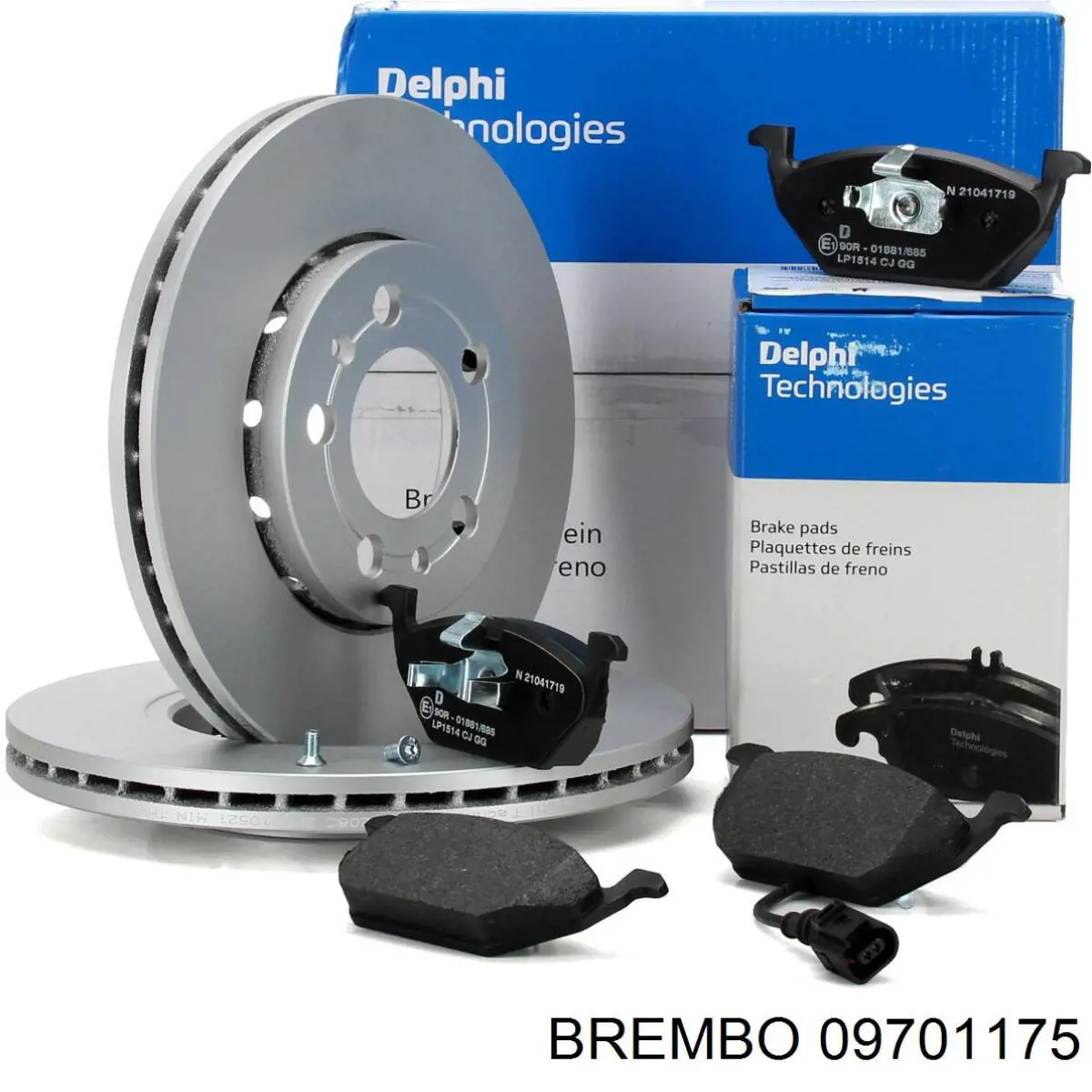 Comprar 09701175 Brembo Freno de disco delantero