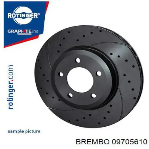 Disco de freno 09705610 Brembo