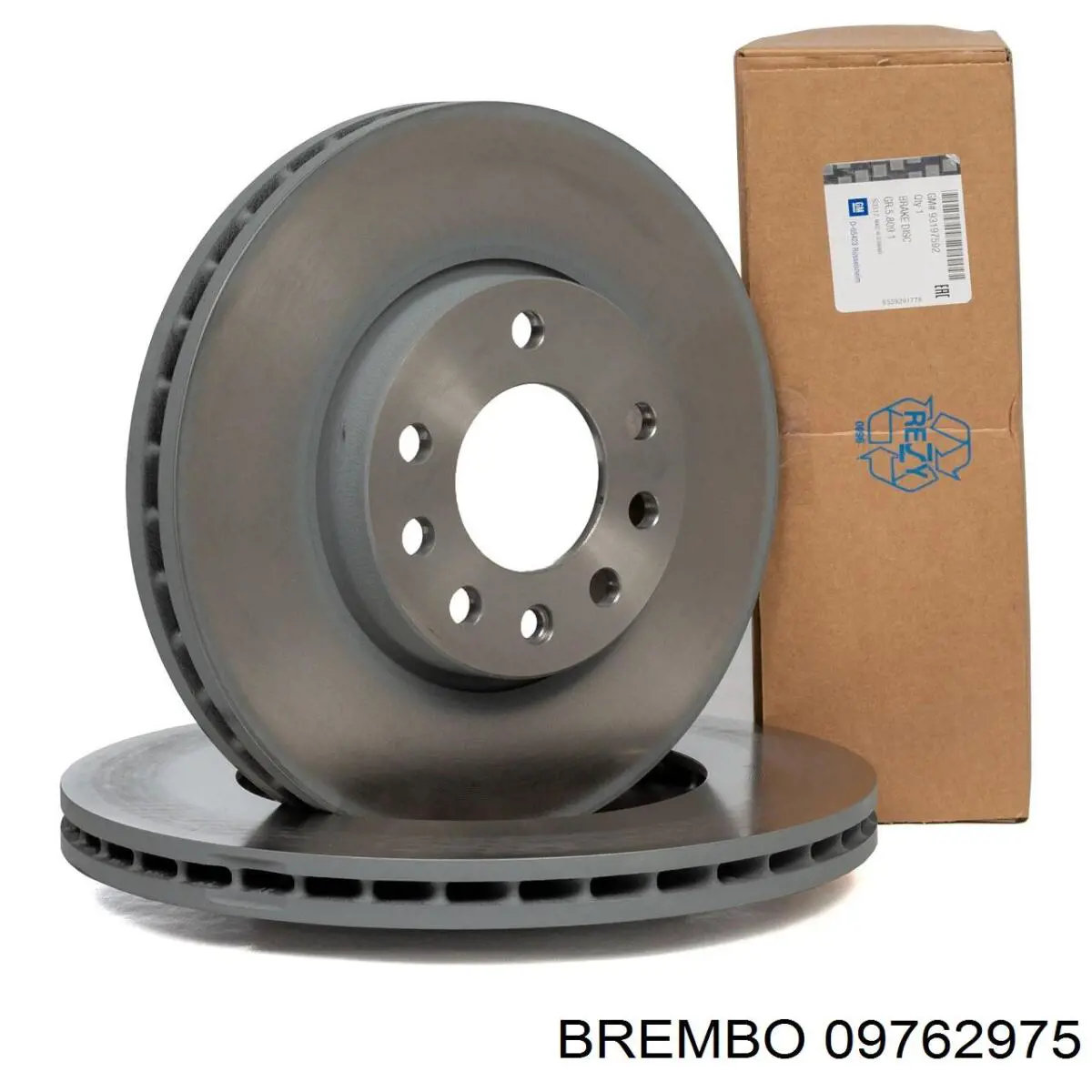 Disco de freno delantero Brembo 09762975