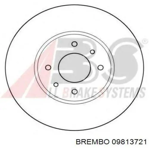 Disco de freno 09813721 Brembo