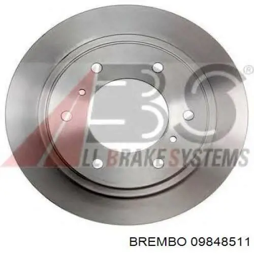 Comprar 09848511 Brembo Freno de disco delantero