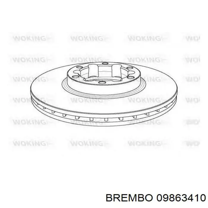 Disco de freno delantero Japan Parts DI117C