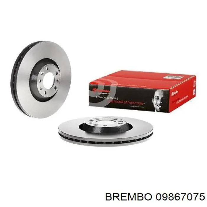 09867075 Brembo freno de disco delantero