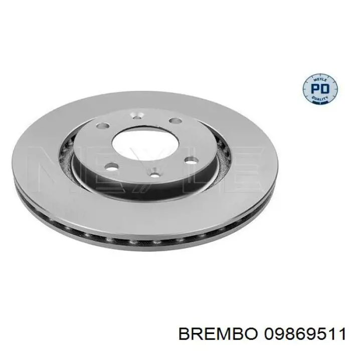 Disco de freno delantero Brembo 09869511