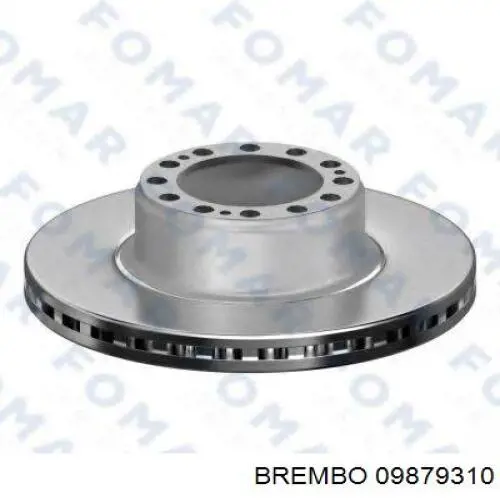 09879310 Brembo disco de freno trasero