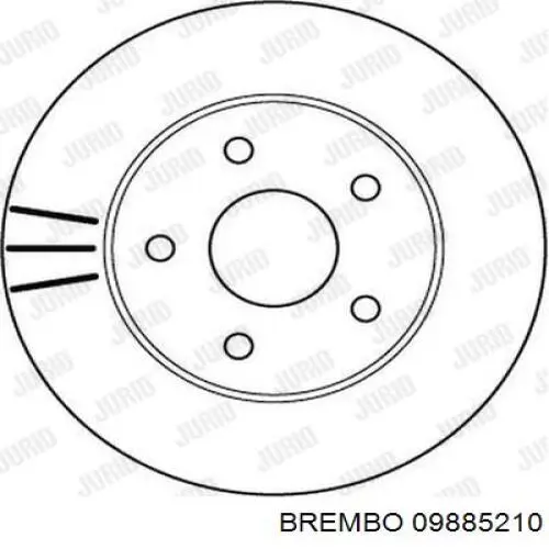 Freno de disco delantero Jeep Cherokee 2 XJ