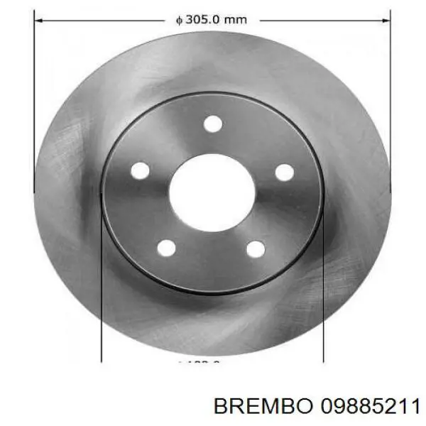Freno de disco delantero Jeep Cherokee 2 XJ