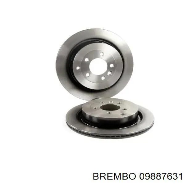 Comprar 09887631 Brembo Disco de freno trasero