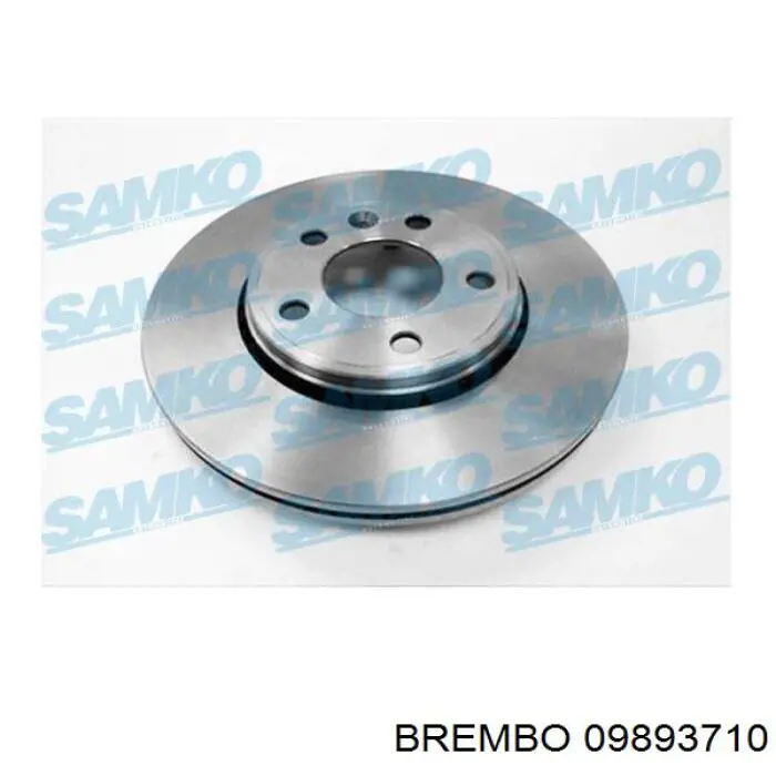 Disco de freno delantero 09893710 Brembo