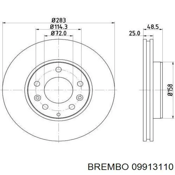 Freno de disco delantero Mazda 6 GY
