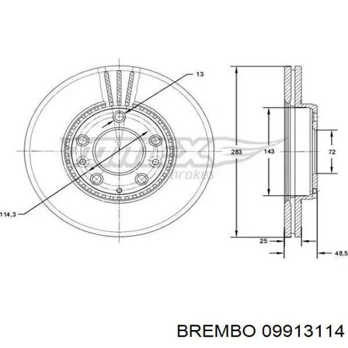 Freno de disco delantero Mazda 6 GY