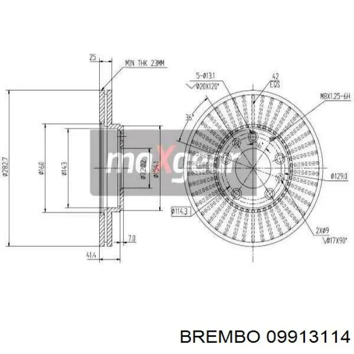Freno de disco delantero Mazda 6 GY