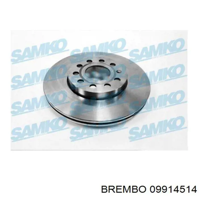 Freno de disco delantero Volkswagen Caddy 2 9K9