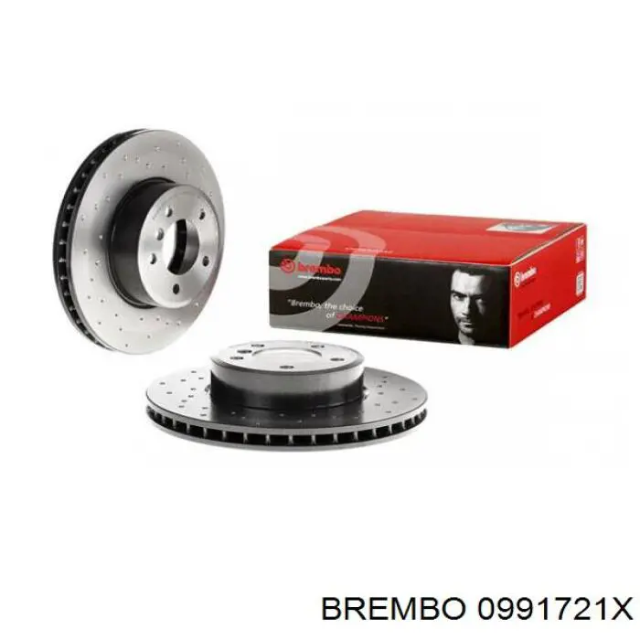 0991721X Brembo disco de freno delantero