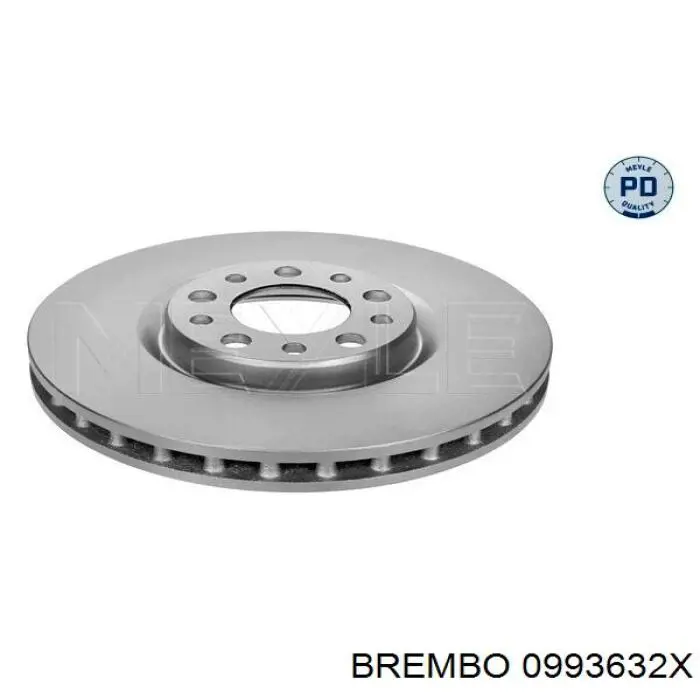 09.9363.2X Brembo freno de disco delantero