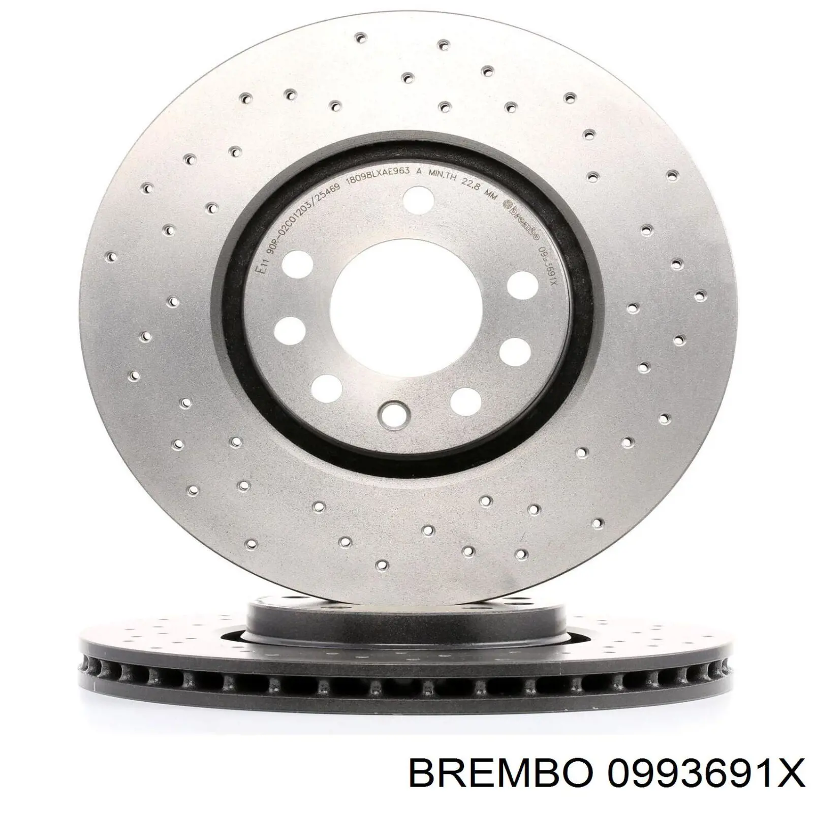 0993691X Brembo disco de freno delantero