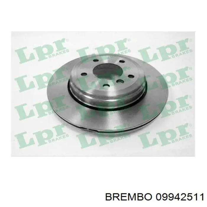 Disco de freno trasero 09942511 Brembo
