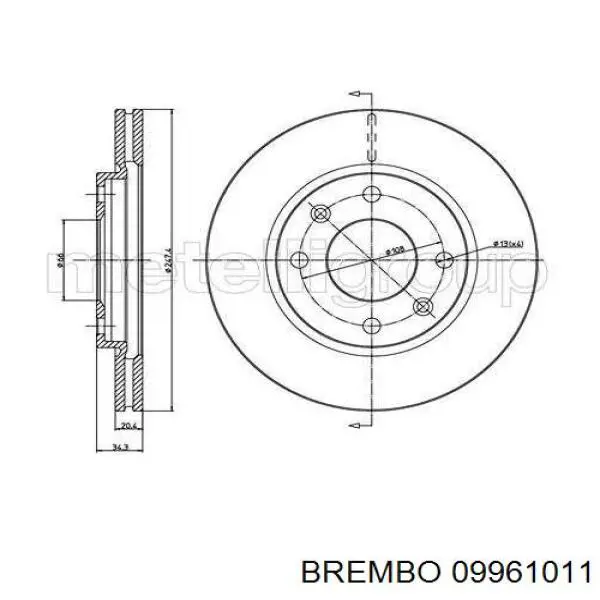 Freno de disco delantero Peugeot 205 1 741A, C