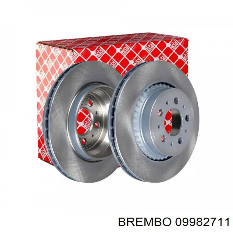 Disco de freno trasero 09982711 Brembo