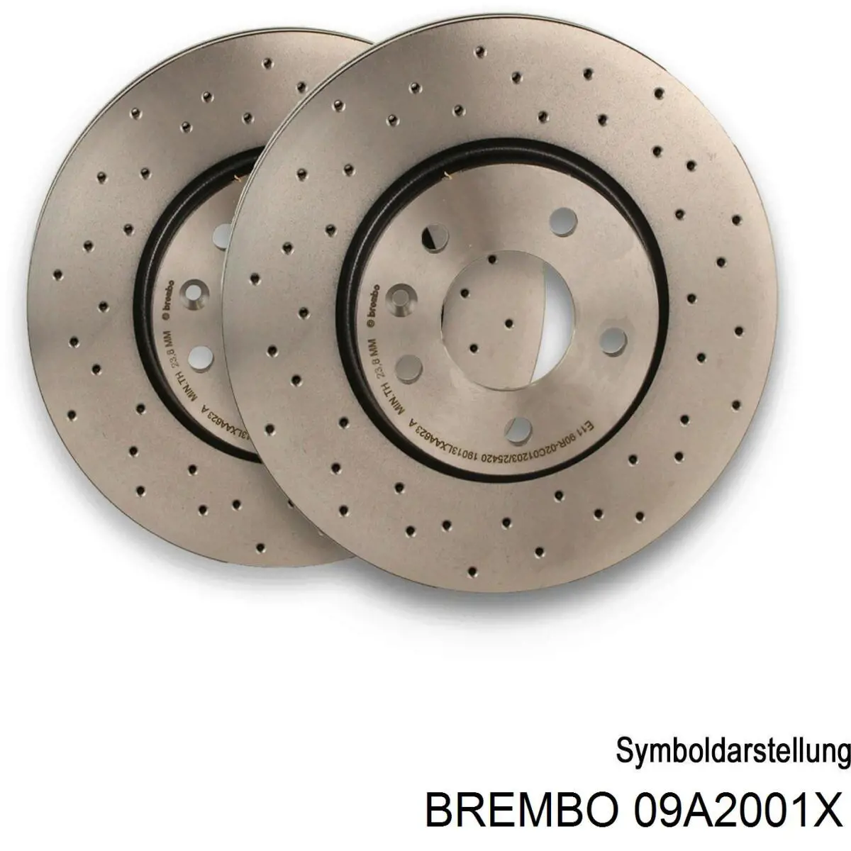 09A2001X Brembo disco de freno trasero