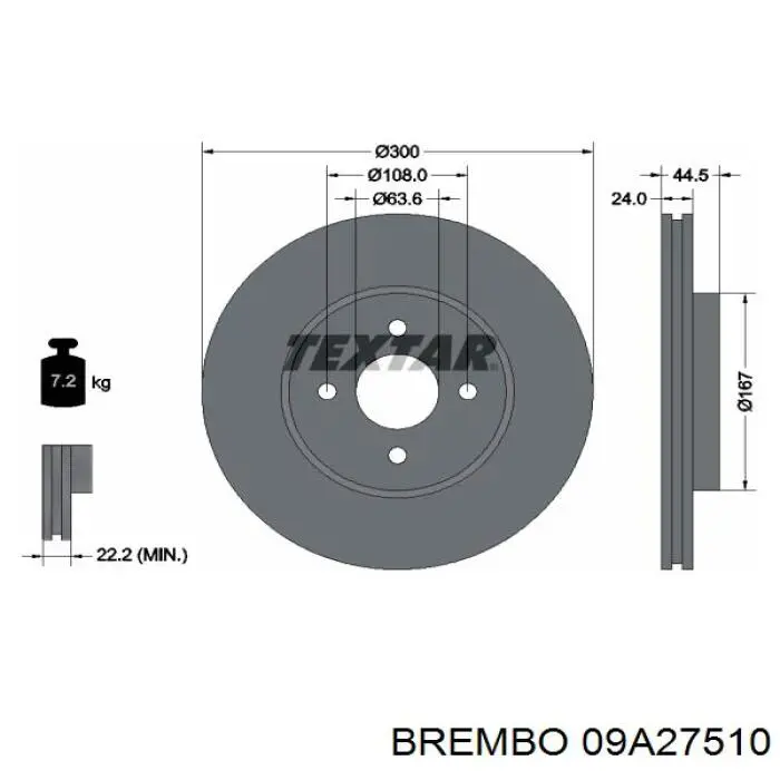 09A27510 Brembo Discos