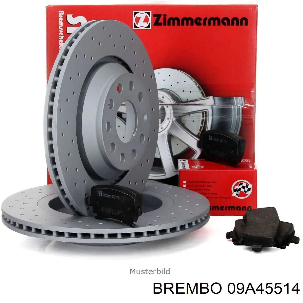 Disco de freno 09A45514 Brembo