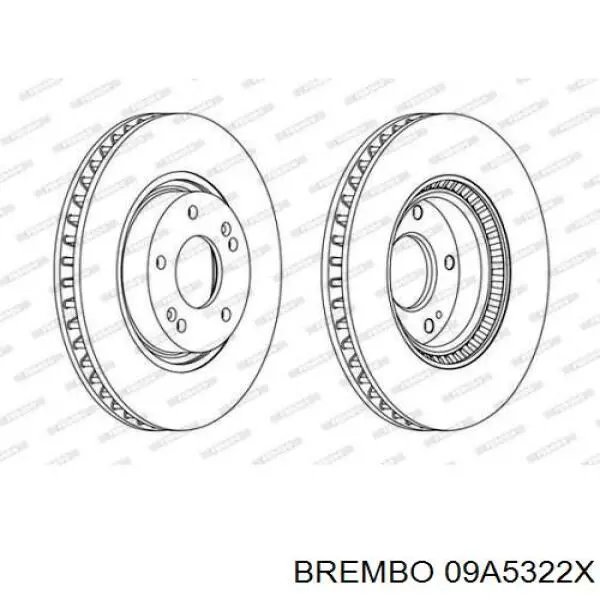 09.A532.2X Brembo freno de disco delantero