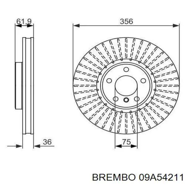 Frenos delanteros Brembo 09A54211 precio, desde 91,63 EUR