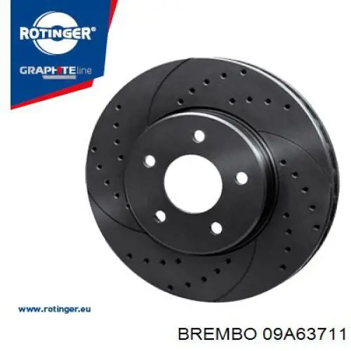 Comprar 09A63711 Brembo Freno de disco delantero