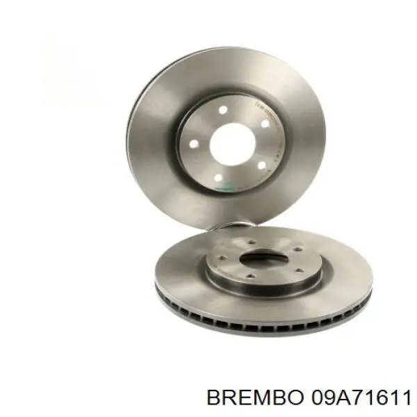 Disco de freno 09A71611 Brembo