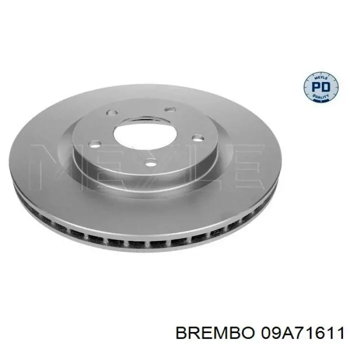 Disco de freno delantero Brembo 09A71611