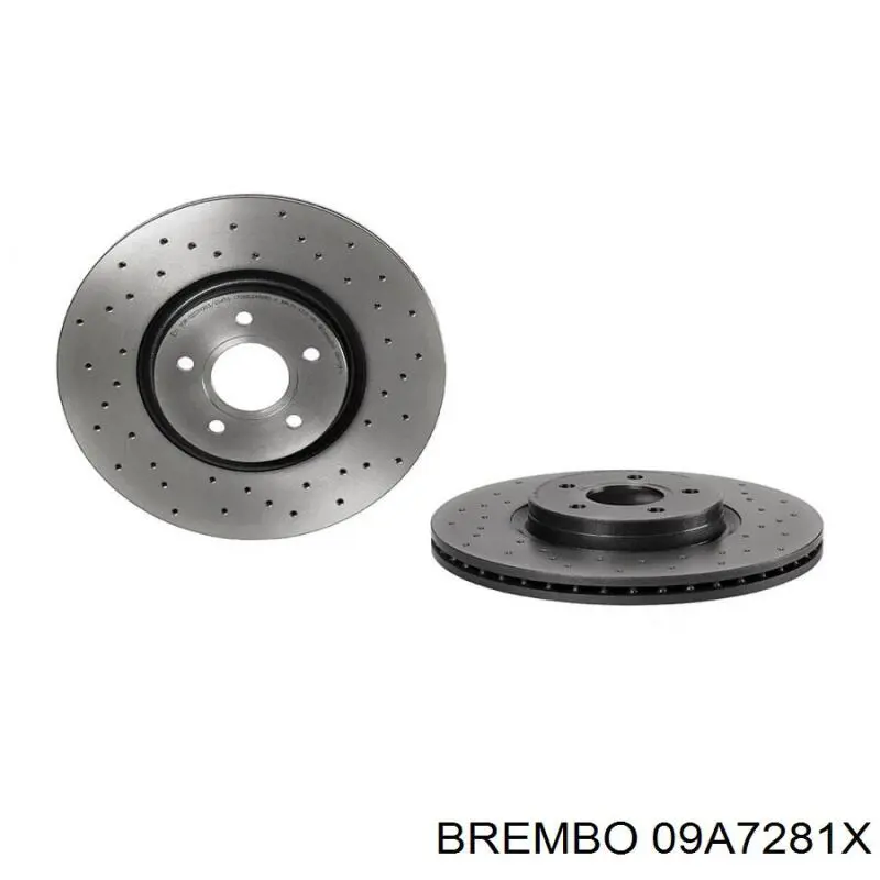 09A7281X Brembo disco de freno delantero