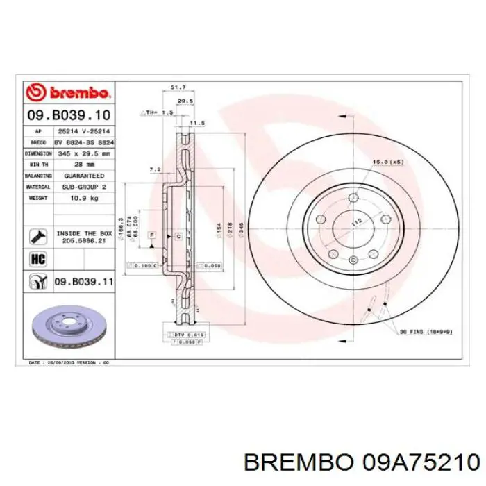 402060012R Renault (RVI) freno de disco delantero