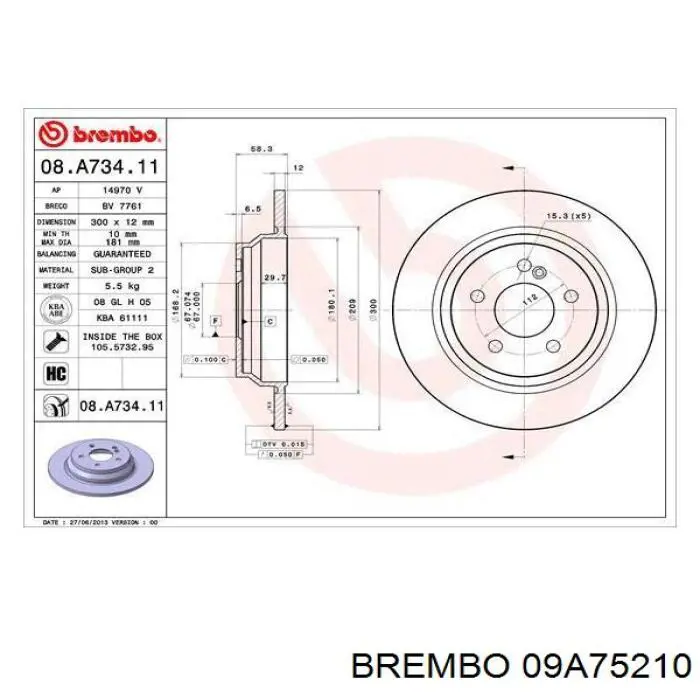 Disco de freno 402060012R Renault (RVI)