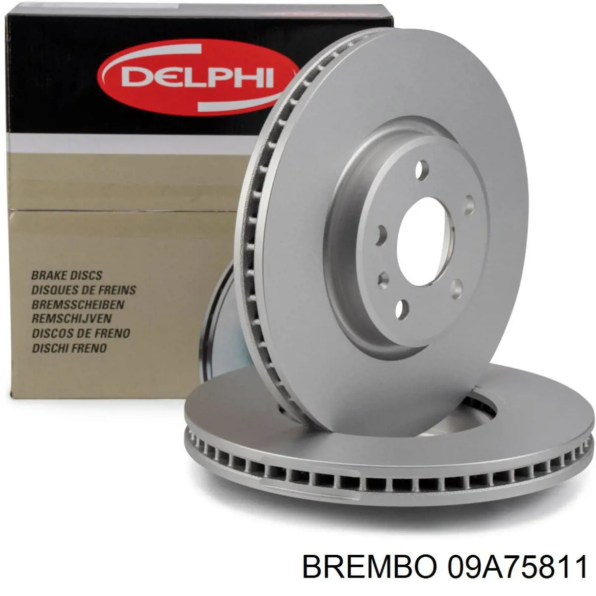 Disco de freno 09A75811 Brembo