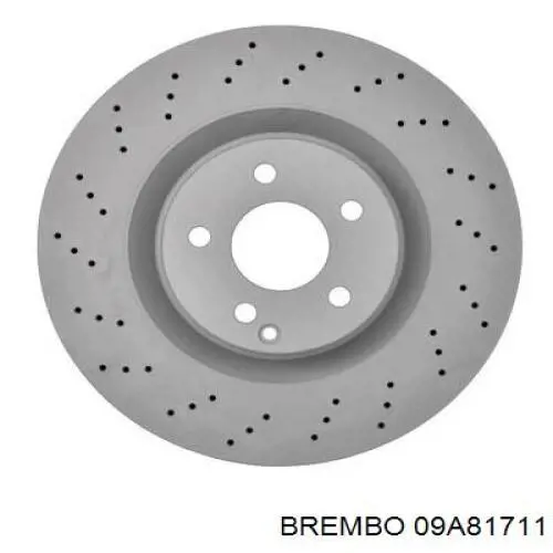 Disco de freno 09A81711 Brembo